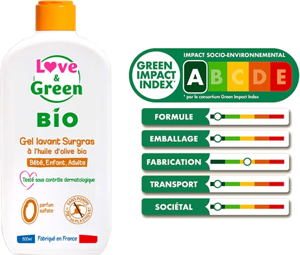 Miniature image article Gel Lavant Surgras Bio, 500ml
